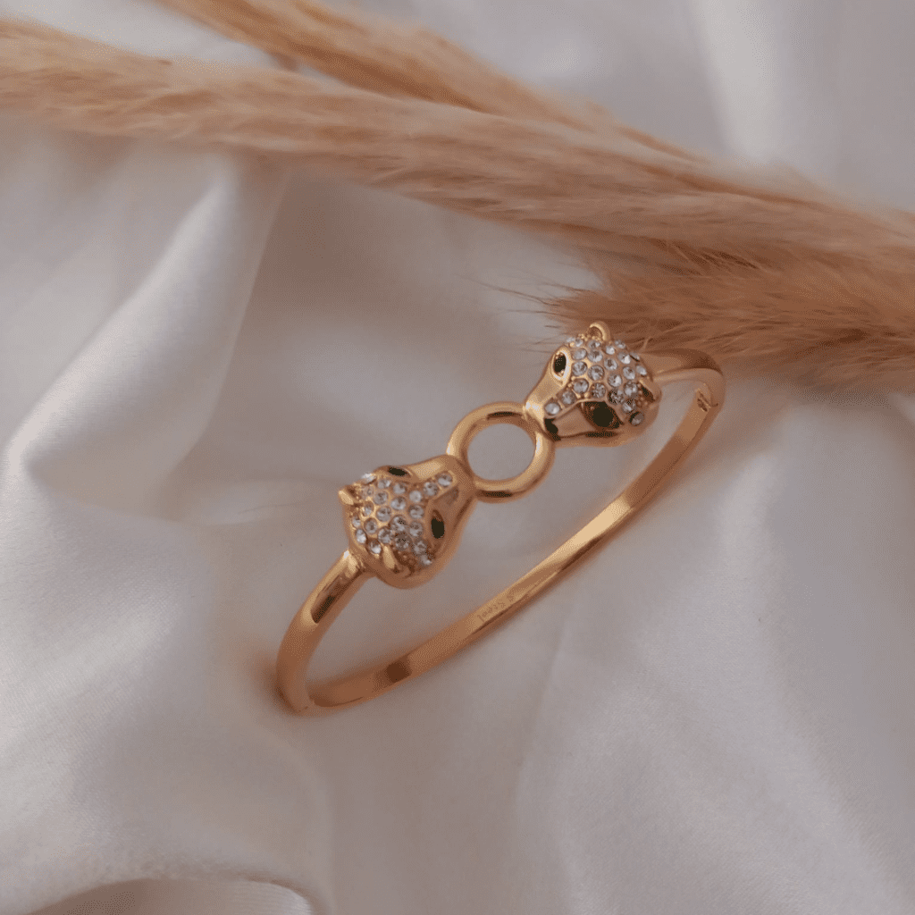 Bracelet Jaguar yeux vert